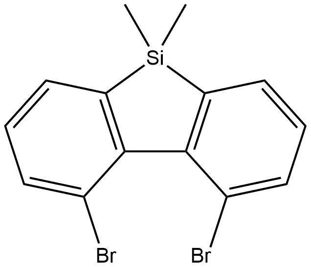 4,5-Dibromo-9,9-dimethyl-9H-9-silafluorene 结构式