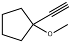1-乙炔基-1-甲氧基环戊烷 结构式