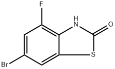 6-溴-4-氟苯并[D]噻唑-2(3H)-酮, 1188043-27-7, 结构式