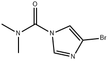4-溴-N,N-二甲基-1H-咪唑-1-甲酰胺, 1188418-94-1, 结构式