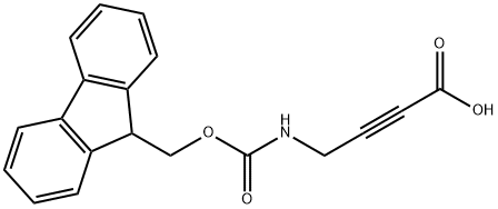 2-Butynoic acid, 4-[[(9H-fluoren-9-ylmethoxy)carbonyl]amino]- Structure