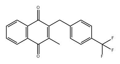 1,4-Naphthalenedione, 2-methyl-3-[[4-(trifluoromethyl)phenyl]methyl]- Structure