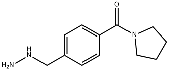 Methanone, [4-(hydrazinylmethyl)phenyl]-1-pyrrolidinyl- Structure