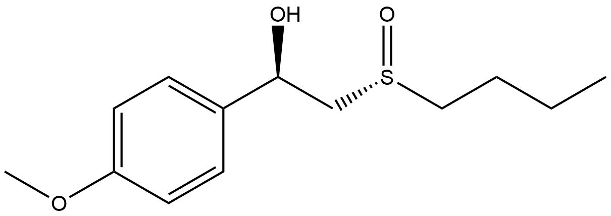 Benzenemethanol, α-[[(R)-butylsulfinyl]methyl]-4-methoxy-, (αR)-
