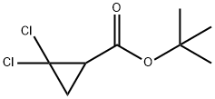 Cyclopropanecarboxylic acid, 2,2-dichloro-, 1,1-dimethylethyl ester 化学構造式