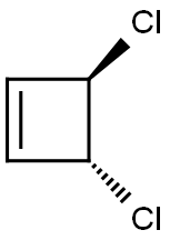 Cyclobutene, 3,4-dichloro-, (3R,4R)-rel- Struktur