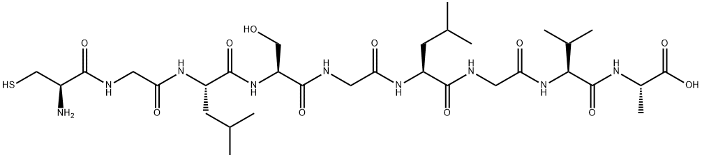 L-Alanine, L-cysteinylglycyl-L-leucyl-L-serylglycyl-L-leucylglycyl-L-valyl-|