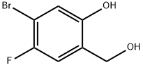 5-溴-4-氟-2-(羟甲基)苯酚 结构式