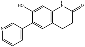 2(1H)-Quinolinone, 3,4-dihydro-7-hydroxy-6-(3-pyridinyl)- Struktur