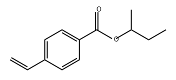 Benzoic acid, 4-ethenyl-, 1-methylpropyl ester Structure