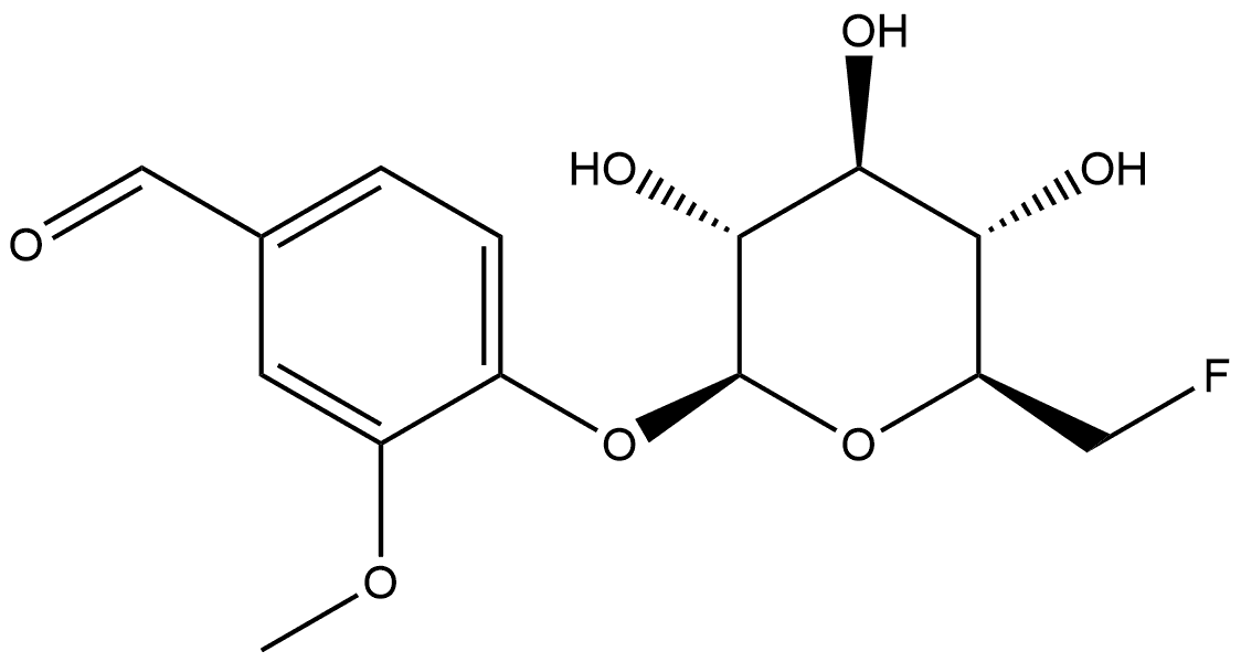 Benzaldehyde, 4-[(6-deoxy-6-fluoro-β-D-glucopyranosyl)oxy]-3-methoxy-|桧木醇