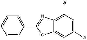 4-Bromo-6-chloro-2-phenylbenzoxazole Structure