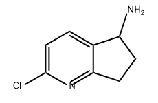 5H-Cyclopenta[b]pyridin-5-amine, 2-chloro-6,7-dihydro-,1196146-45-8,结构式