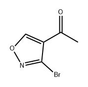 1-(3-溴异噁唑-4-基)乙-1-酮, 119619-10-2, 结构式
