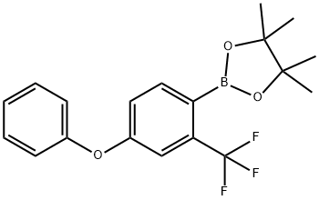 4-苯氧基-2-(三氟甲基)苯基硼酸频哪醇酯, 1196396-64-1, 结构式