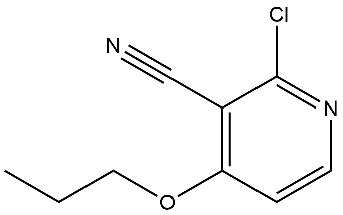 2-Chloro-4-propoxy-3-pyridinecarbonitrile 结构式