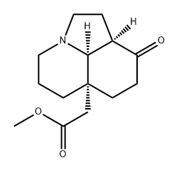 4H-Pyrrolo[3,2,1-ij]quinoline-6a(2H)-acetic acid, octahydro-9-oxo-, methyl ester, (6aR,9aR,9bS)- Structure