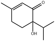 2-Cyclohexen-1-one, 6-hydroxy-3-methyl-6-(1-methylethyl)- Struktur