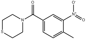 (4-methyl-3-nitrophenyl)(thiomorpholino)methanone 结构式