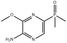 (5-氨基-6-甲氧基吡嗪-2-基)二甲基氧化膦, 1197956-56-1, 结构式