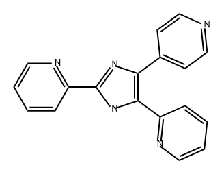 Pyridine, 2,2'-[4-(4-pyridinyl)-1H-imidazole-2,5-diyl]bis- Structure