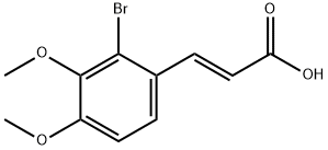 2-Propenoic acid, 3-(2-bromo-3,4-dimethoxyphenyl)-, (2E)- Structure
