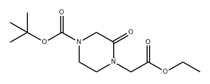 1-Piperazineacetic acid, 4-[(1,1-dimethylethoxy)carbonyl]-2-oxo-, ethyl ester