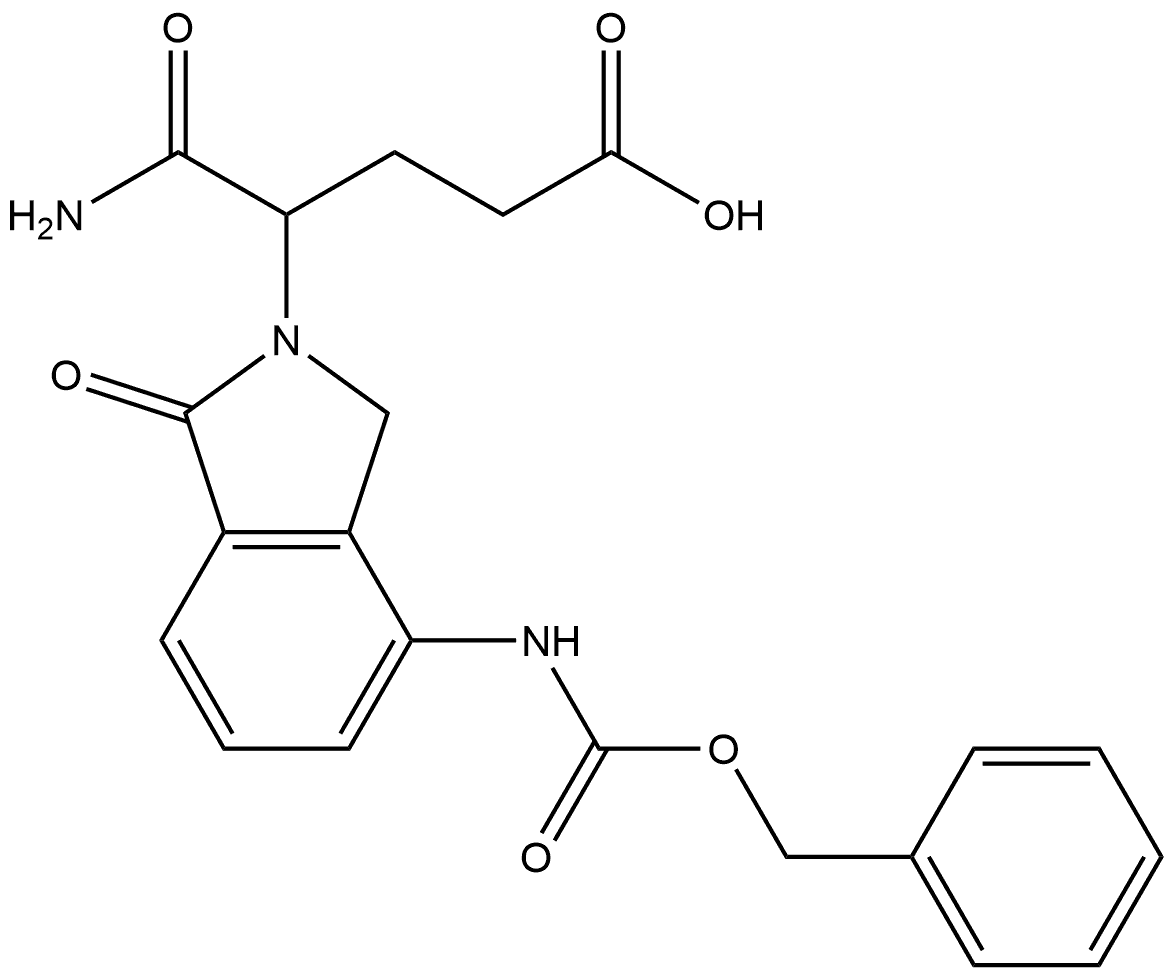 2H-Isoindole-2-butanoic acid, γ-(aminocarbonyl)-1,3-dihydro-1-oxo-4-[[(phenylmethoxy)carbonyl]amino]-