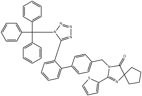 1,3-Diazaspiro[4.4]non-1-en-4-one, 2-(2-thienyl)-3-[[2'-[1-(triphenylmethyl)-1H-tetrazol-5-yl][1,1'-biphenyl]-4-yl]methyl]-