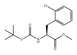 L-Phenylalanine, 2-chloro-N-[(1,1-dimethylethoxy)carbonyl]-, methyl ester,1201683-62-6,结构式