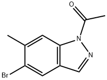 1202527-94-3 Ethanone, 1-(5-bromo-6-methyl-1H-indazol-1-yl)-