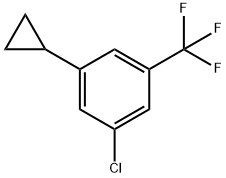 1-Chloro-3-cyclopropyl-5-(trifluoromethyl)benzene Struktur