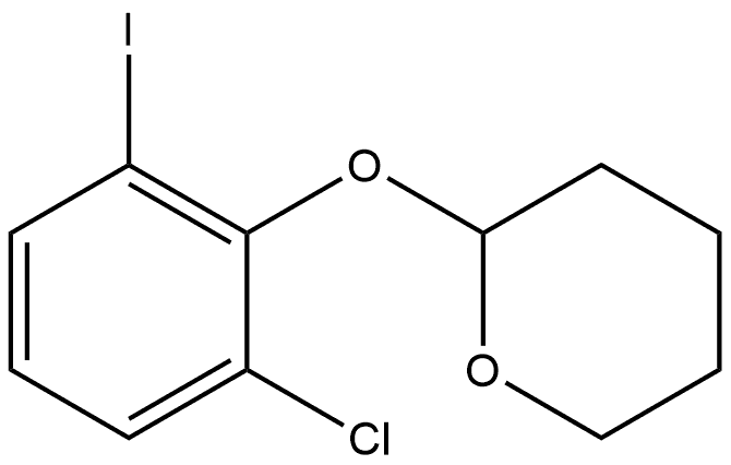 2-(2-Chloro-6-iodophenoxy)tetrahydro-2H-pyran Structure