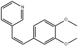 Pyridine, 3-[(1Z)-2-(3,4-dimethoxyphenyl)ethenyl]- Structure