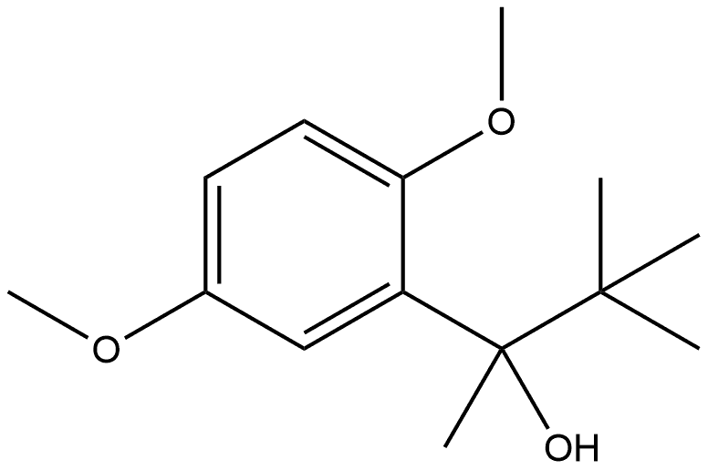 α-(1,1-Dimethylethyl)-2,5-dimethoxy-α-methylbenzenemethanol 结构式