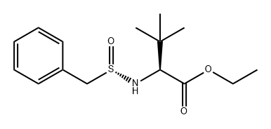 L-Valine, 3-methyl-N-[(S)-(phenylmethyl)sulfinyl]-, ethyl ester 结构式