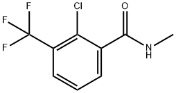 2-Chloro-N-methyl-3-(trifluoromethyl)benzamide 结构式