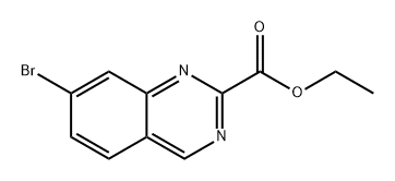 2-Quinazolinecarboxylic acid, 7-bromo-, ethyl ester Struktur