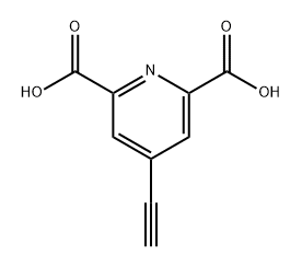 2,6-Pyridinedicarboxylic acid, 4-ethynyl- Struktur