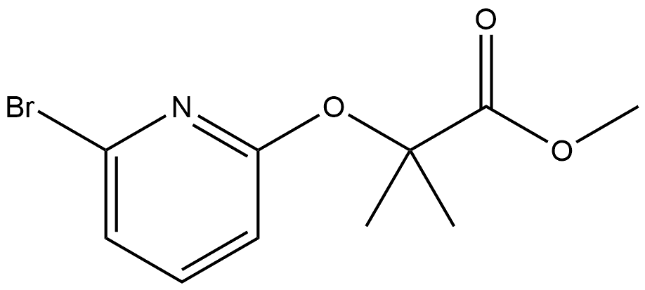 Methyl 2-[(6-bromo-2-pyridinyl)oxy]-2-methylpropanoate Structure