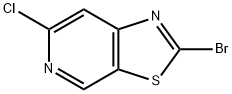 Thiazolo[5,4-c]pyridine, 2-bromo-6-chloro- Structure