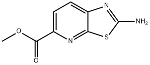 Thiazolo[5,4-b]pyridine-5-carboxylic acid, 2-amino-, methyl ester Structure