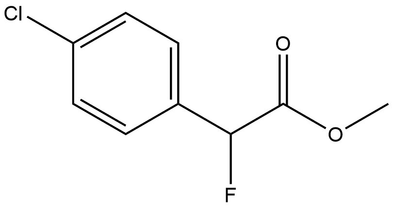 2-(4-氯苯基)-2-氟乙酸甲酯 结构式