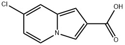 7-chloroindolizine-2-carboxylic acid Struktur
