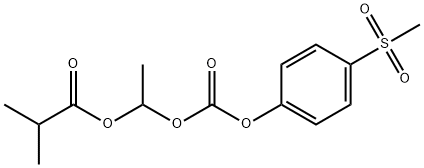 Propanoic acid, 2-methyl-, 1-[[[4-(methylsulfonyl)phenoxy]carbonyl]oxy]ethyl ester