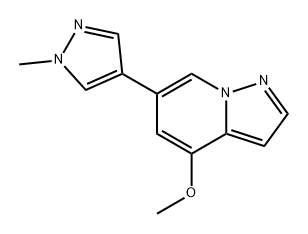 Pyrazolo[1,5-a]pyridine, 4-methoxy-6-(1-methyl-1H-pyrazol-4-yl)- Structure