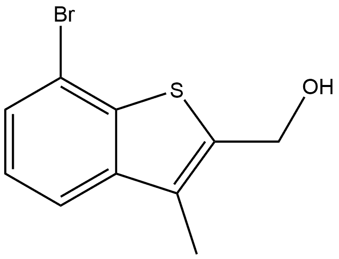 (7-bromo-3-methylbenzo[b]thiophen-2-yl)methanol Structure