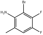 2-溴-3,4-二氟-6-甲基苯胺, 1208076-89-4, 结构式