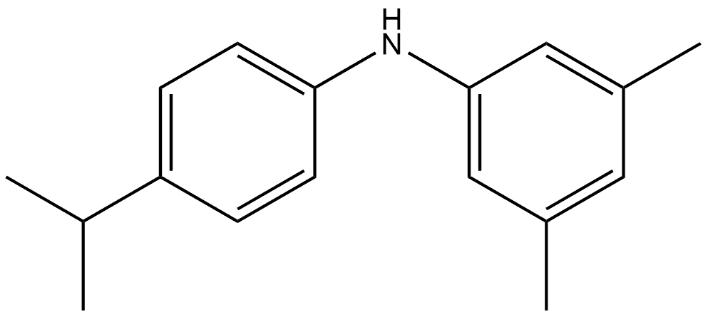 3,5-Dimethyl-N-[4-(1-methylethyl)phenyl]benzenamine 结构式