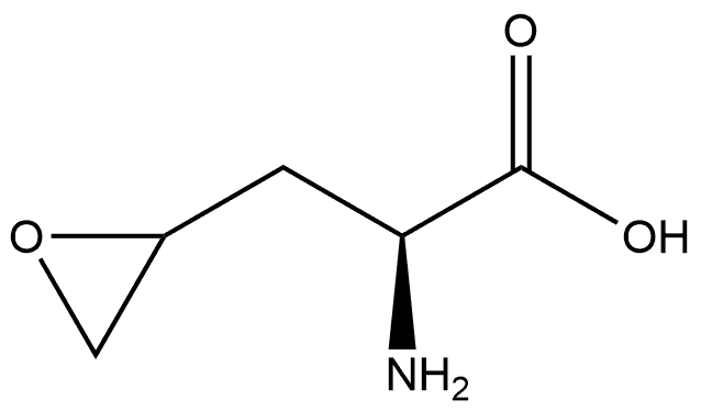 2-Oxiranepropanoic acid, α-amino-, (αS)- Structure